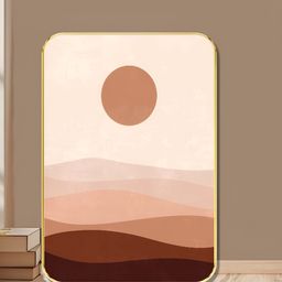 Livin'luxe Brown & Peach-Coloured Minimalist Abstract Wall Art-picture-22