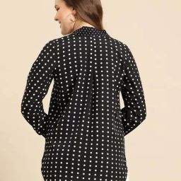 Qurvii Black Printed Top image 2