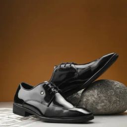 Hitz Men's Black Derby Shoes-image-97
