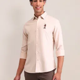 U.S. Polo Assn. Beige Cotton Tailored Fit Shirt-picture-32