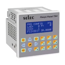 Selec 99x99 mm LCD Text PLC Display Panel Mount, FL-TX4-DI04-PS-24V-10