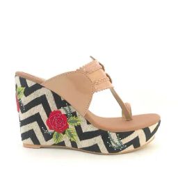 Sole House Women's Nude Toe Ring Wedges-34