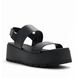 Aldo Women's THILA Open Black Back Strap Wedges-image-31