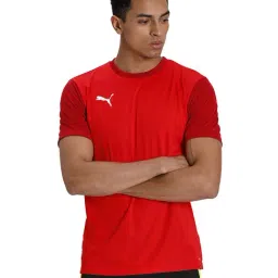 Puma Red Regular Fit Sports T-Shirt-image-97