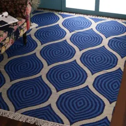 Pequra Blue & Beige Wool XL Carpet - Set of 1-image-31