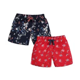 Plum Tree Kids Red & Navy Printed Shorts (Pack Of 2)-image-60