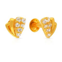 Malabar Gold and Diamonds 22k Gold Earrings for Women-picture-32