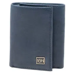 Tohl Blue Casual Leather Tri-Fold Wallet for Men-picture-23