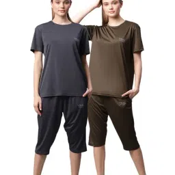 Vimal Jonney Multicolored Regular Fit T-Shirt With Capris (Pack Of 2)-image-73