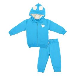 Bodycare Kids Blue Solid Full Sleeves Sweatshirt with Trackpants-image-50
