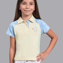 Beverly Hills Polo Club Kids Yellow & Blue Cotton Printed Polo T-Shirt-picture-43