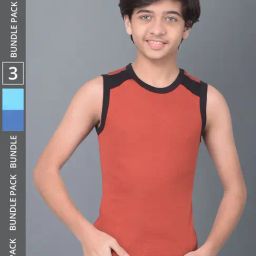 Dollar Bigboss Boys Multicolor Solid Gym Vest (Pack Of 3)-image-76