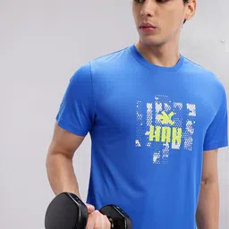 HRX by Hrithik Roshan Men Brand Logo Printed Rapid-Dry Training T-shirt-picture-18