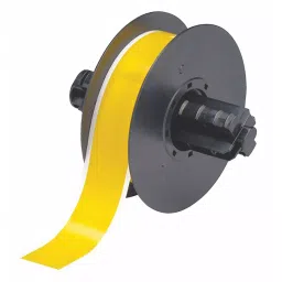 BRADY Continuous Label Roll 1-1/8 inch Width Polyester Yellow, 6UNE3 (Roll of 100 Feet)-15