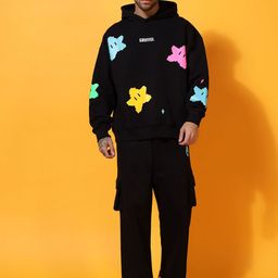 GRIFFEL Graphic Printed Pure Cotton Sweatshirt And Trackpants-picture-24