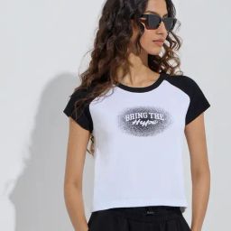 Studiofit by Westside White Text Patterned Cotton-Blend T-Shirt-image-16