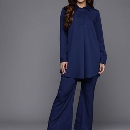 Varanga Women Shirt Collar Co- Ords Set-image-28
