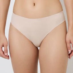 Wunderlove by Westside Beige Invisible Hi-Leg Cotton Brief-image-75