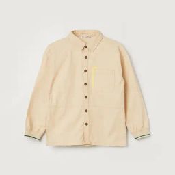 Fame Forever by Lifestyle Kids Beige Printed Regular Fit Shacket-image-61