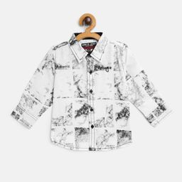 Gini and Jony Boys Black Graphic Print Cotton  Casual Shirt-image-38