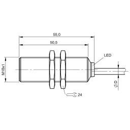 BALLUFF 8 mm Inductive Proximity Sensor with Flush Mounting, BES008F image 2