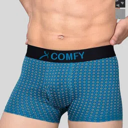 AMUL COMFY Pack Of 3 Printed Breathable Trunks-ACM101BTRNK-PB-GY-BK-95-PO3-31