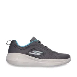 Skechers Women's GO RUN FAST-GLIDE Charcoal Turquoise Running Shoes image 1