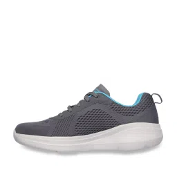 Skechers Women's GO RUN FAST-GLIDE Charcoal Turquoise Running Shoes image 3