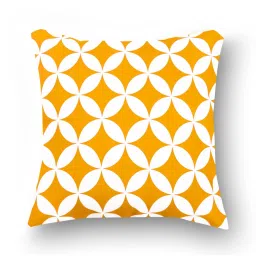 SEJ by Nisha Gupta Yellow & White Cushion Covers - Set of 8 image 5