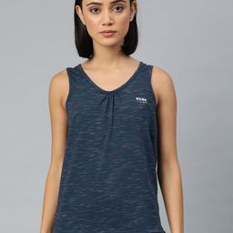 Van Heusen Women Navy Blue Solid Yoga T-shirt-image-46