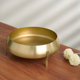 Living scapes by Pantaloons Gold Toned Decorative Bowl-picture-21