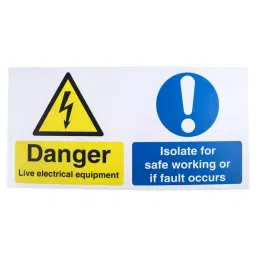 RS PRO Electrical Hazard Warning Sign (English) Model No 9175425-image-53