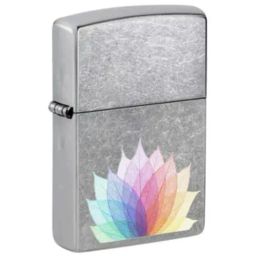 Zippo Abstract Leaf Graphic Silver Brass Windproof Pocket Lighter-image-35