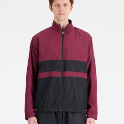 New Balance Burgundy Comfort Fit Sports Jacket-image-1