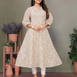 Rangita Beige Printed Kurta-image-21