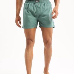 SHOWOFF Green Slim Fit Printed Boxers-image-74