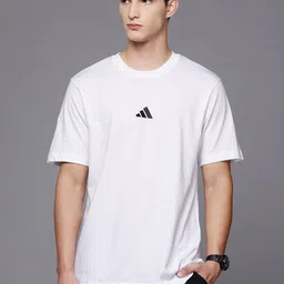 ADIDAS Applique Detail Pure Cotton T-shirt-image-15