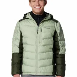 Columbia Green Regular Fit Quilted Sports Hoodie-image-28