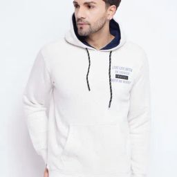 Duke Off White Nap Regular Fit Printed Hooded Sweatshirt-picture-26