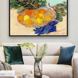 The Art House Still Life of Oranges & Lemons with Blue Gloves By Van Gogh Painting - 37 x 30 Inch-picture-19