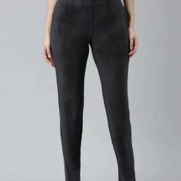 Go Colors! Grey Mid Rise Pants-image-82