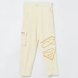Fame Forever by Lifestyle Kids Beige Printed Regular Fit Trackpants-image-44