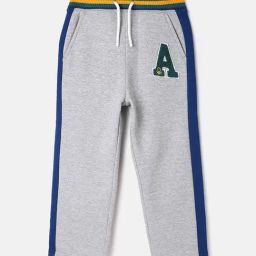 United Colors of Benetton Grey Cotton Blend Regular Trousers-image-30