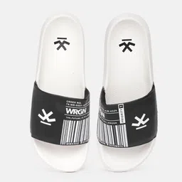WROGN Men Brand Logo Printed Sliders-picture-11