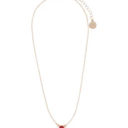 Forever New Wine & Gold Fern Flower Necklaces-image-71