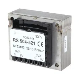 RS PRO PCB Transformer 12 VA Model No 504521-54