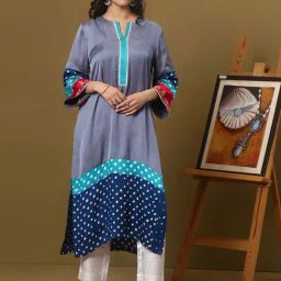 Spring Soul Green Velvet Plain Kurta-picture-20