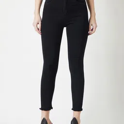Miss Chase Women Black Skinny Fit High-Rise Clean Look Stretchable Jeans-image-51