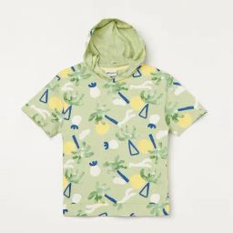 Fame Forever by Lifestyle Kids Sage Cotton Printed Regular Fit Hooded T-Shirt-image-96