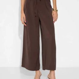Annabelle By Pantaloons Chicory Coffee Flared Fit Trousers-picture-40